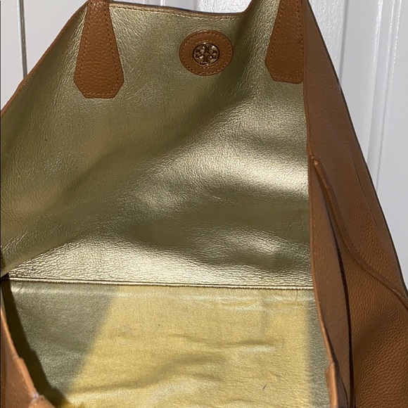 Tori Burch brown leather tote - Picture 7 of 9